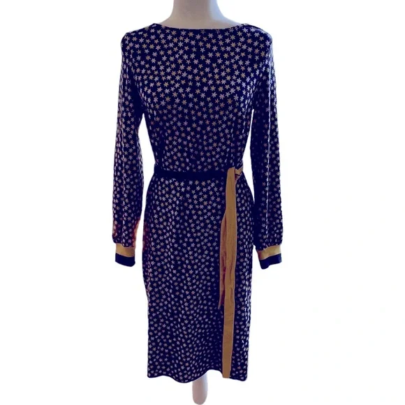Boden Star Fawn Jersey Midi Dress 4R - Picture 6 of 14
